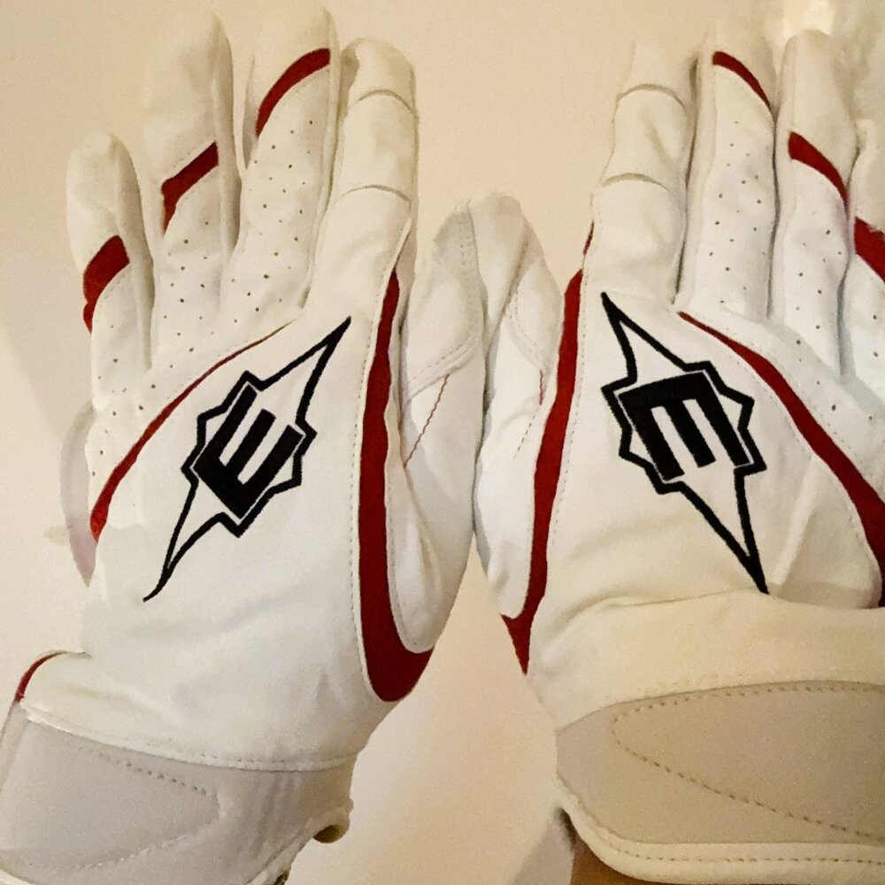 Easton Women’s Gametime Elite Softball Batting Gloves Goatskin leather -  Large